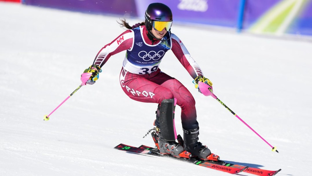 Kiki Alexander competes in slalom.