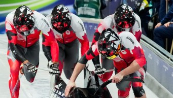 Yohan Eskrick-Parkinson competes in bobsleigh.