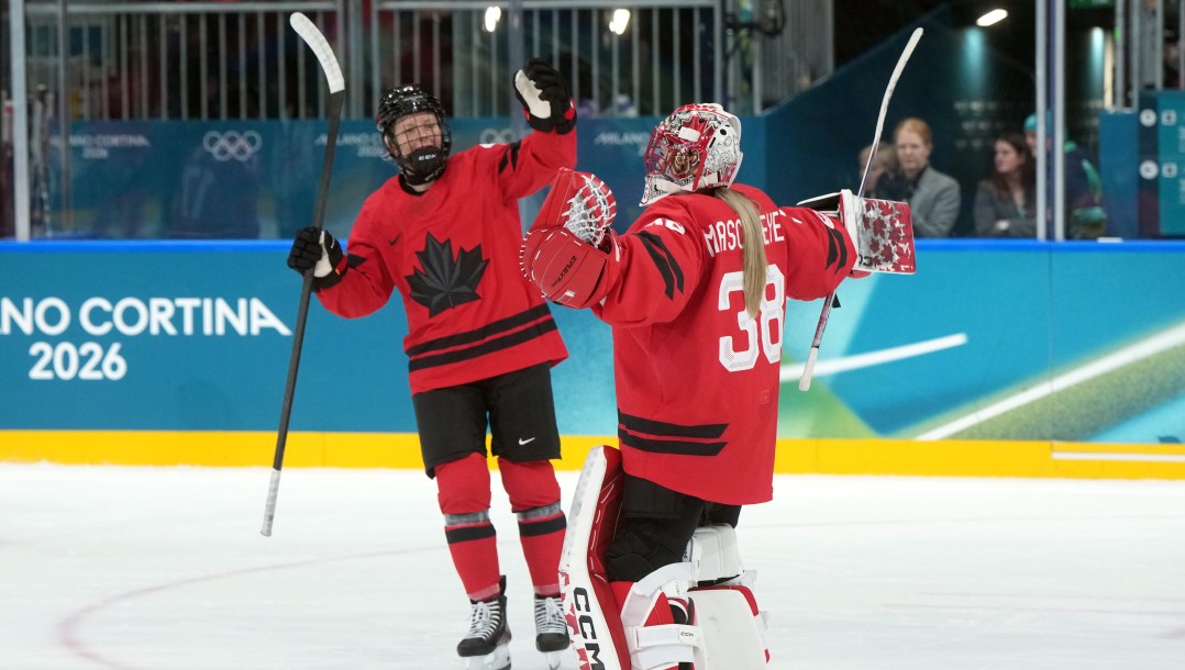 Kati Tabin competes in ice hockey.
