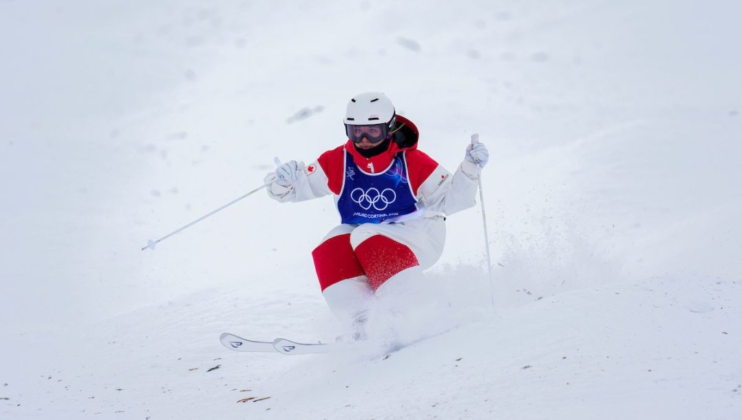 Ashley Koehler competes in freestyle skiing.