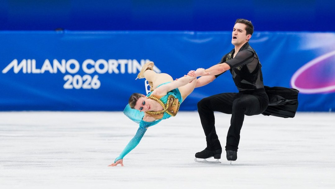 Romain Le Gac competes in figure skating.