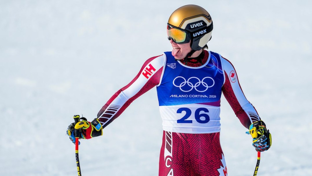 Jeffrey Read sticks out his tongue.