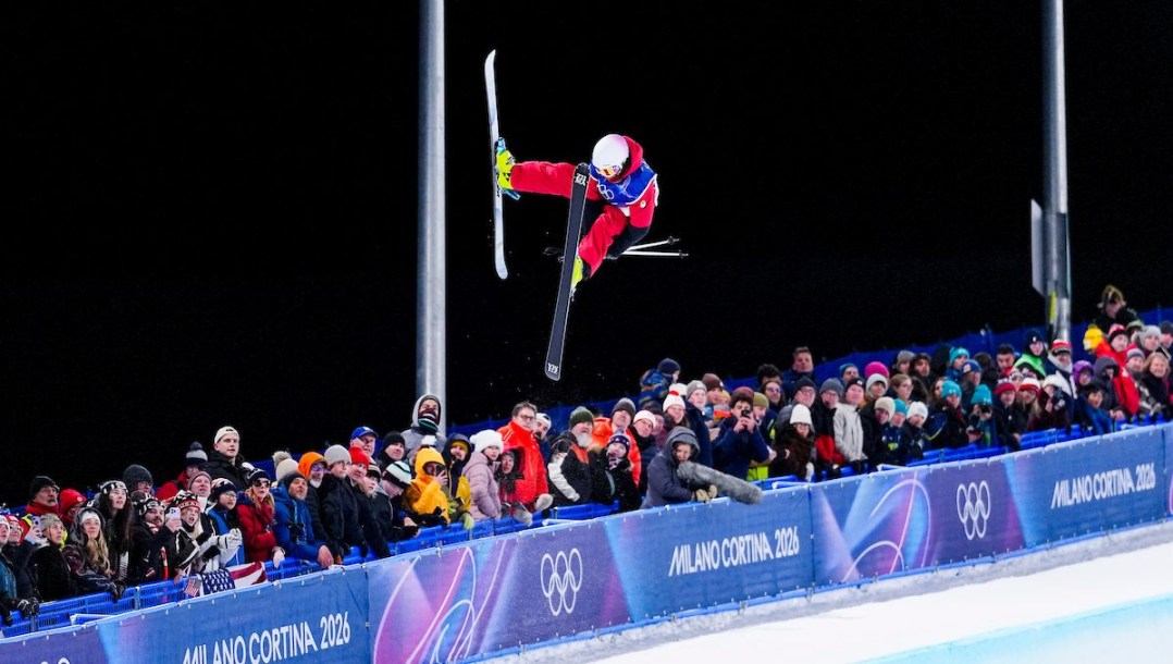 Dylan Marineau competes in freestyle skiing.