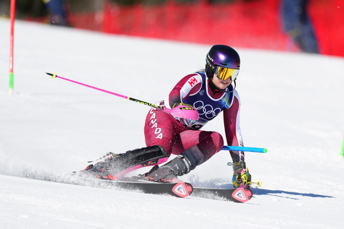 Kiki Alexander competes in Women's Slalom
