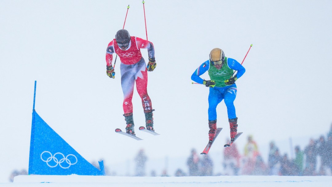 Team Canada’s Reece Howden competes in Men's Ski Cross