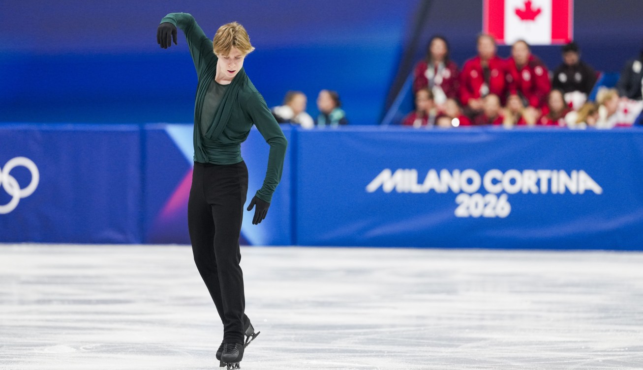 Team Canada’s Stephen Gogolev competes in Men's Single Free Skating Team Event