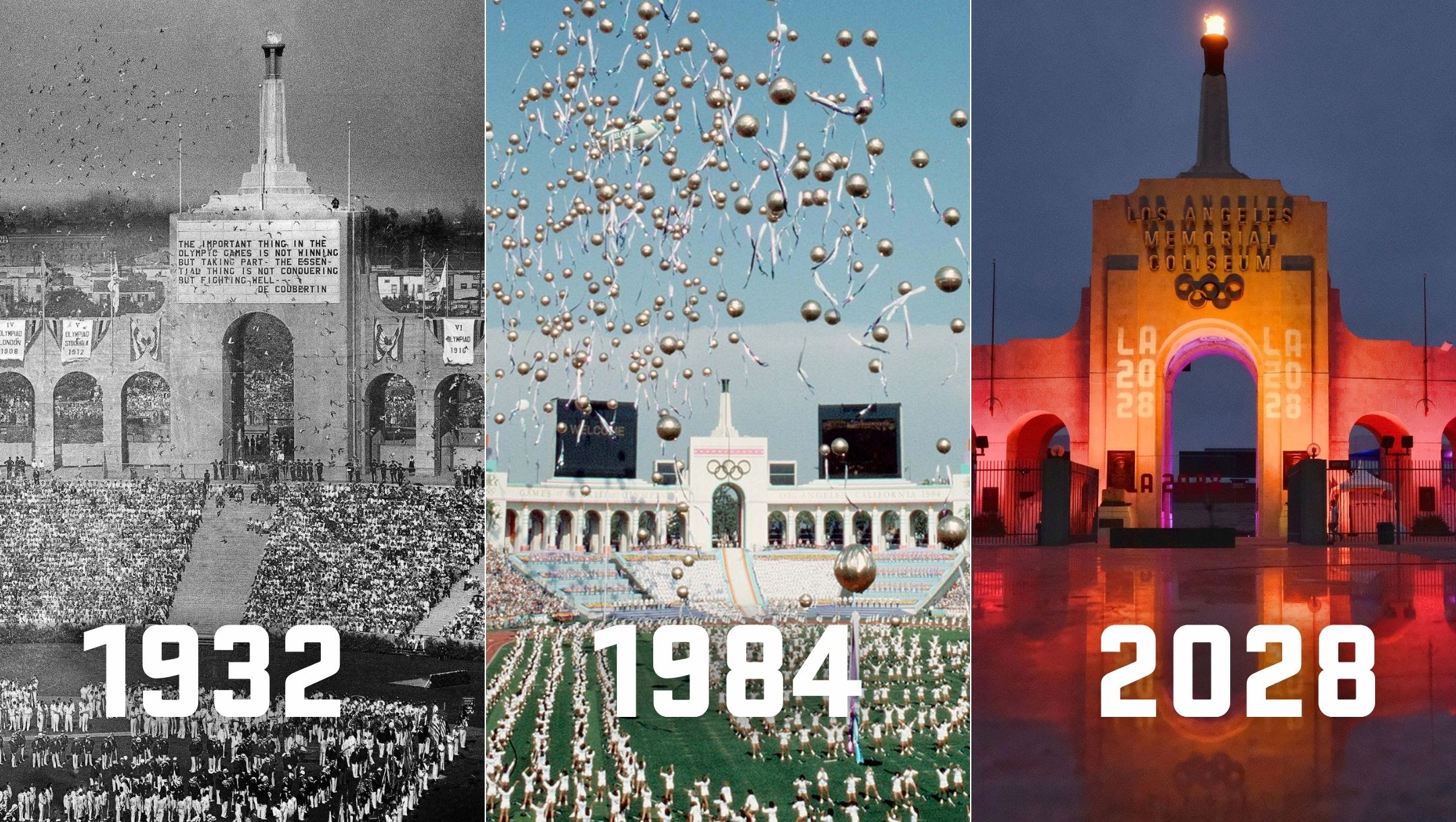 Then and Now: A comparison of LA 1932 and LA 1984 to LA 2028 - Team Canada