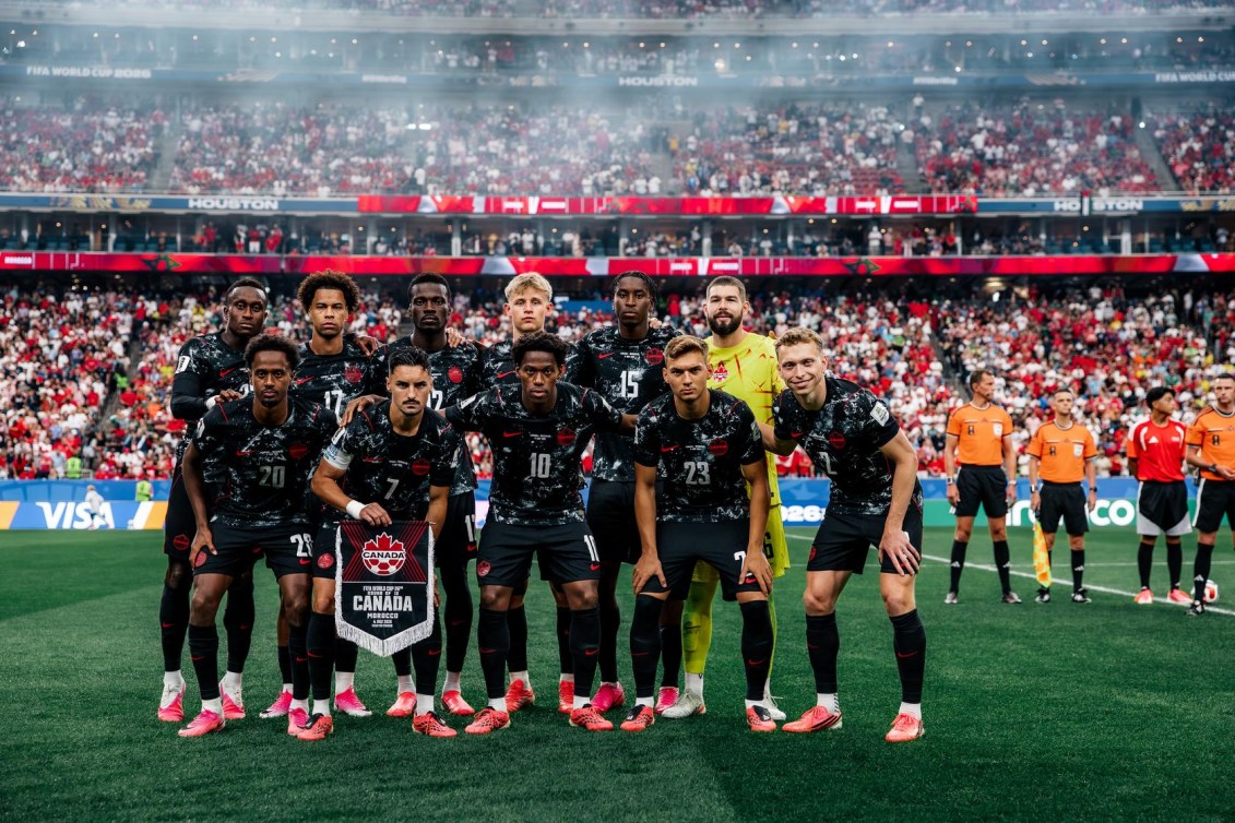 Canada's starting lineup against Morocco on Saturday