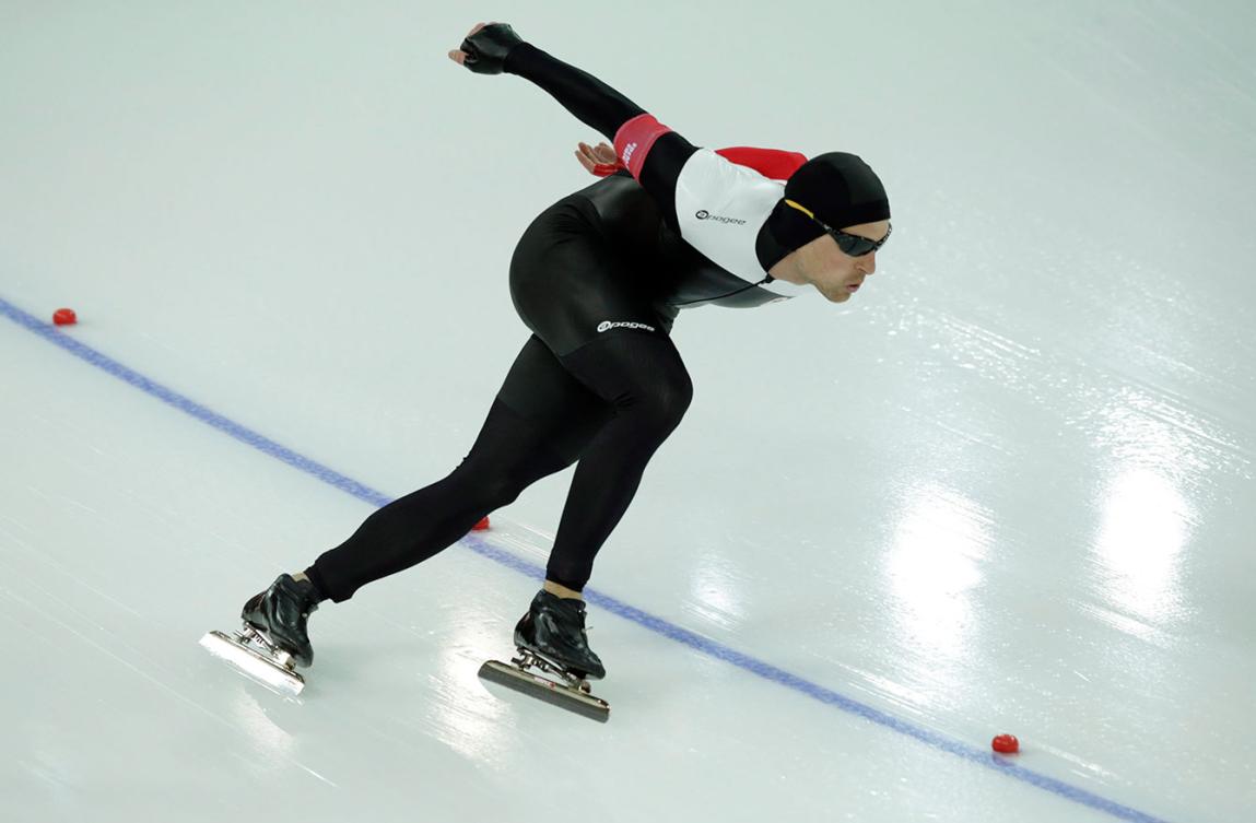 Denny Morrison aux Jeux olympiques de Sotchi en 2014. (Photo/COC)
