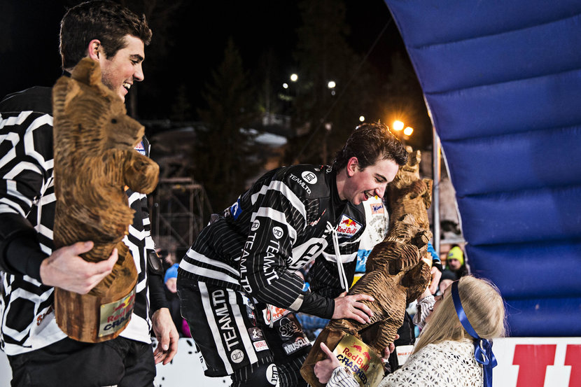 Cameron Naasz (USA) (L), Scott Croxall (CAN) (C), Marco Dallago (AUT) (R) - Award Ceremony