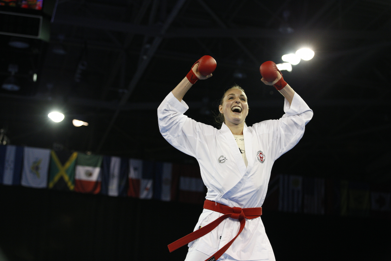 Camelie Boisvenue will fight for a medal at the Pan Am Games in Toronto Saturday, July 25, 2015. COC Photo by Michael P. Hall