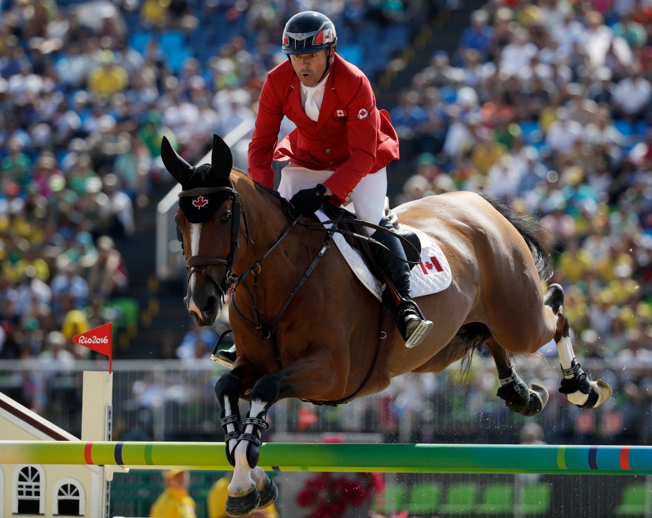 Eric Lamaze et Fine Lady 5 ont une fois de plus été parfaits, mardi, au Centre olympique d'équitation. 