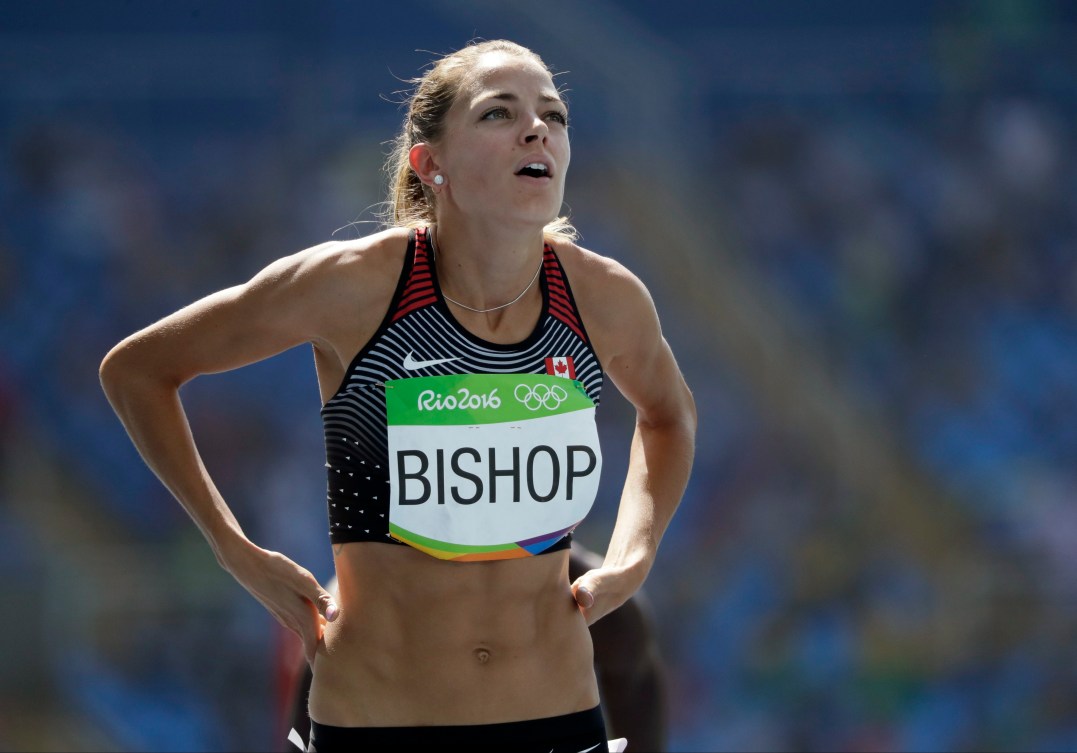 Melissa Bishop a entrepris son épreuve en force, mercredi, au au stade olympique de Rio.
