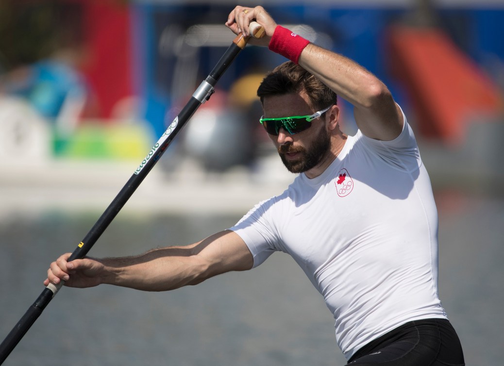 Mark Oldershaw participait à la finale B en C1 1000 m, mardi, à Rio (COC Photo/Jason Ransom).