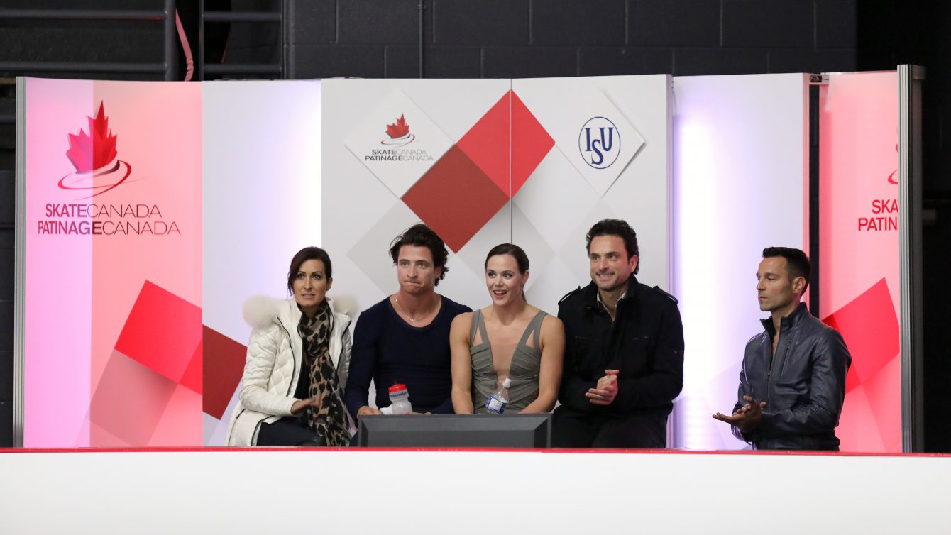 Tessa Virtue et Scott Moir lors de leur danse libre aux Internationaux Classiques d'automne, le 1er octobre 2016 (Photo/COC Greg Kolz)