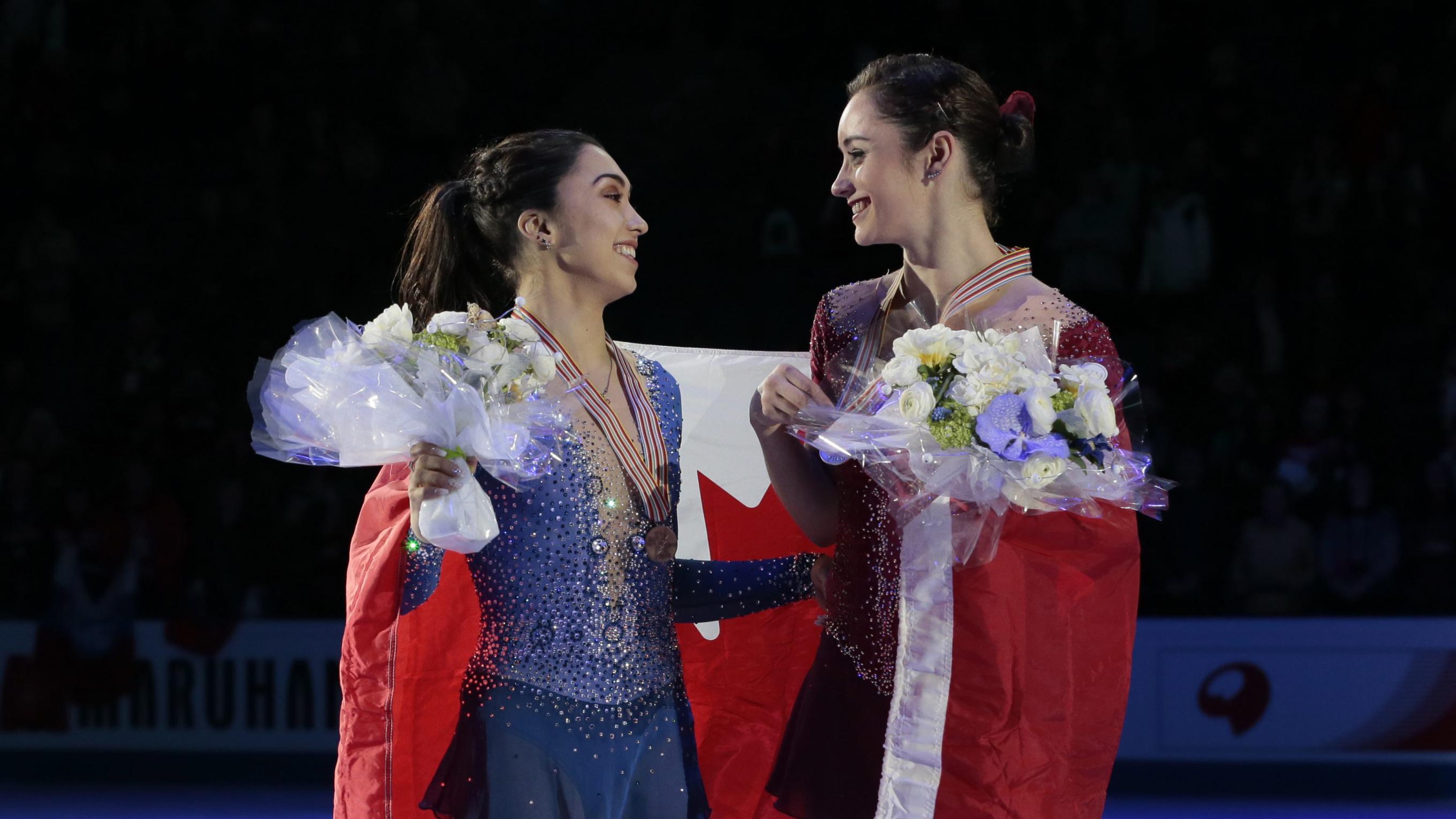 Équipe Canada - Kaetlyn Osmond (droite) et Gabrielle Daleman aux Mondiaux de patinage artistique 2017