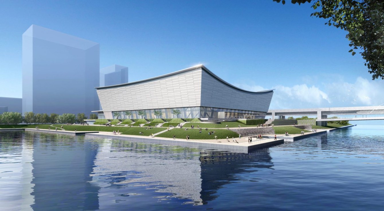 Aréna d’Ariake (Images simulées en octobre 2015 - gouvernement métropolitain de Tokyo)