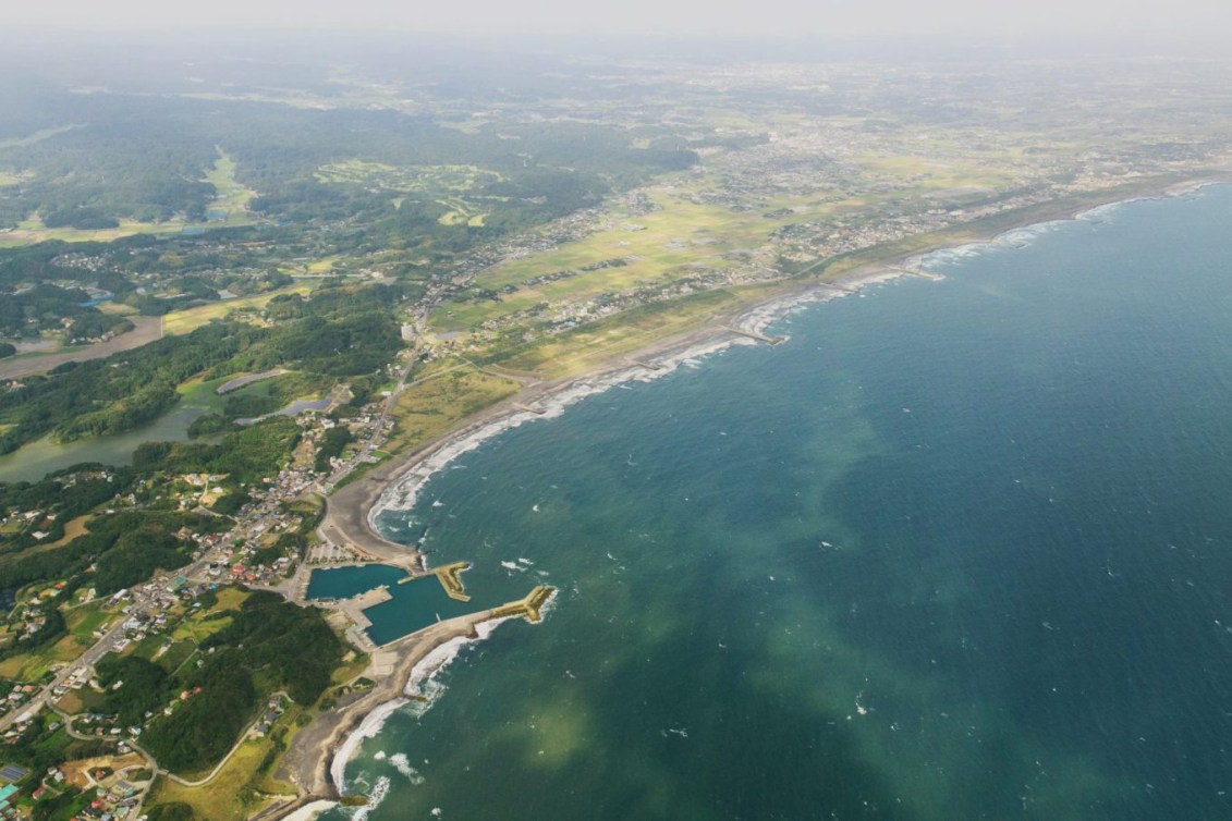 Site de surf de Tsurigasaki Beach (Photo courtoisie de Tokyo 2020)