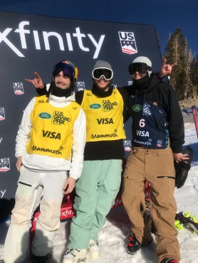 Podium masculin de ski demi-lune