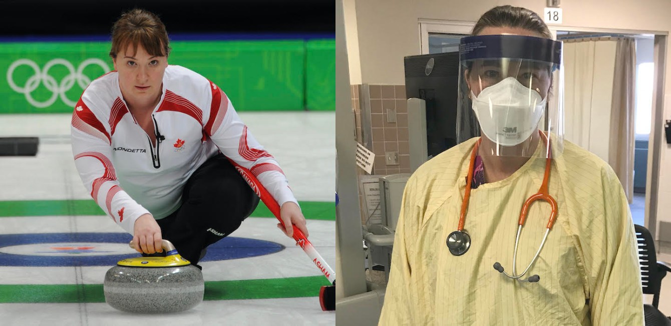Susan O'Connor en action aux Jeux olympiques de Vancouver 2010 et dans son quotidien à l'hôpital de Calgary